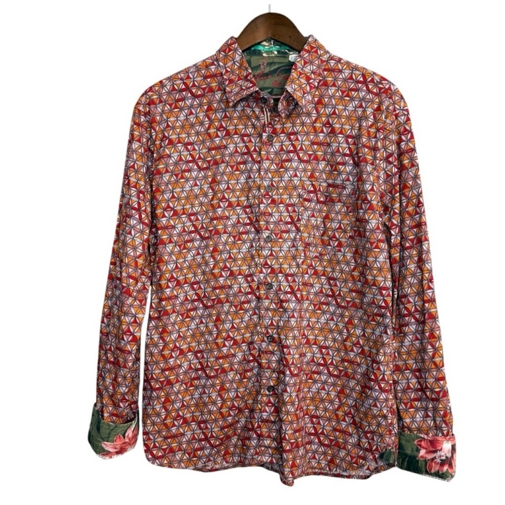 Elvis Presley Button Down Dress Shirt casual Button Down Size Large